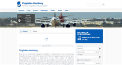 Desktop Screenshot of flughafenhamburg.org